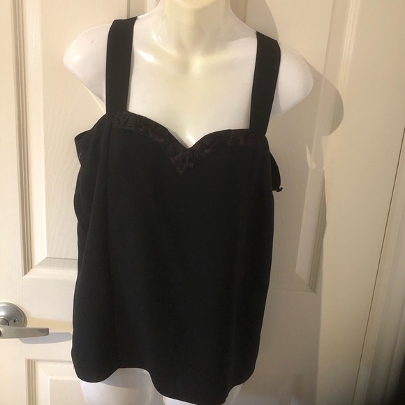 Vintage special occasions black 3 piece skirt set with lace trim and sequins - Picture 3 of 6